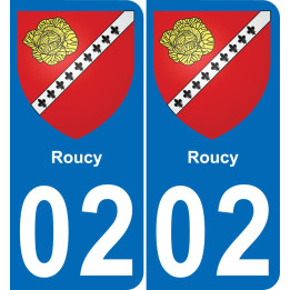 02 Roucy-aufkleber plakette ez stadt