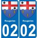 02 Rougeries sticker plate registration city