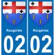 02 Rougeries sticker plate registration city