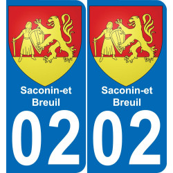 02 Saconin-et-Breuil-aufkleber plakette ez stadt