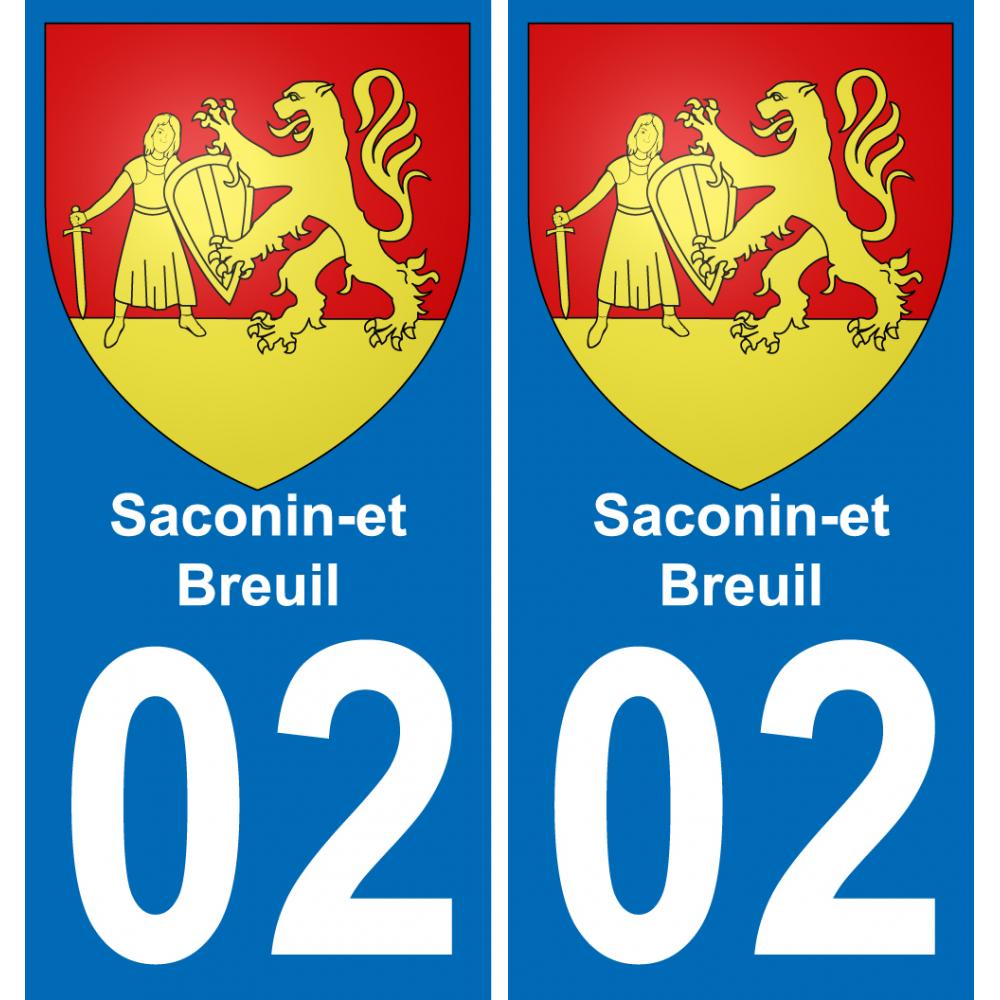 02 Saconin-et-Breuil sticker plate registration city