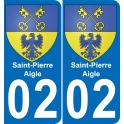 02 Saint-Pierre-Aigle sticker plate registration city