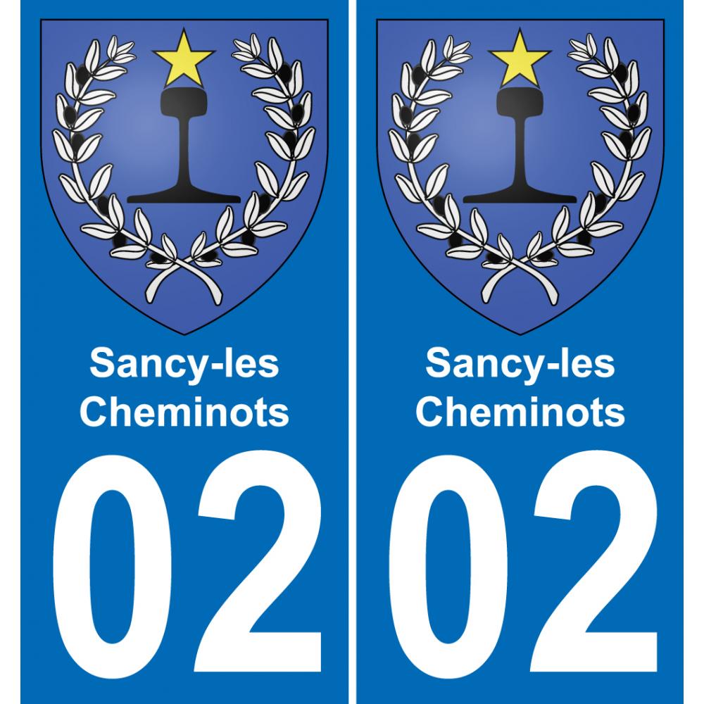 02 Sancy-les-Cheminots-aufkleber plakette ez stadt