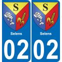 64 Pau autocollant sticker plaque immatriculation auto ville