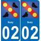 02 Suzy sticker plate registration city