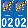 02 Tartiers sticker plate registration city