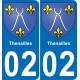 02 Thenailles-aufkleber plakette ez stadt
