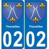 64 Pau autocollant sticker plaque immatriculation auto ville