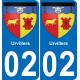 02 Urvillers adesivo piastra di registrazione city