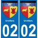 02 Urvillers adesivo piastra di registrazione city