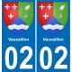02 Vauxaillon-aufkleber plakette ez stadt