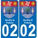 02 Veuilly-la-Poterie-aufkleber plakette ez stadt