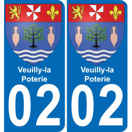 02 Veuilly-la-Poterie-aufkleber plakette ez stadt