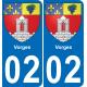 02 Vorges sticker plate registration city