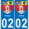 02 Vorges adesivo piastra di registrazione city
