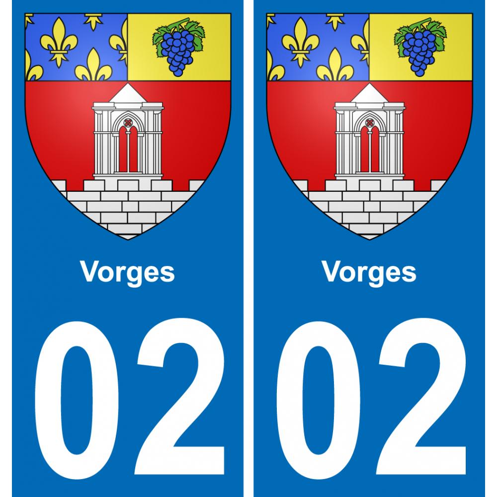 02 Vorges sticker plate registration city