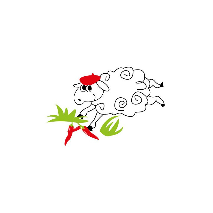 mouton piment logo6 autocollant voiture stickers