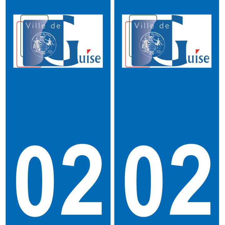 02 Guise-logo aufkleber plakette ez stadt