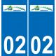 64 Pau logo autocollant plaque immatriculation auto ville sticker