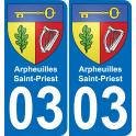 64 Pau autocollant sticker plaque immatriculation auto ville