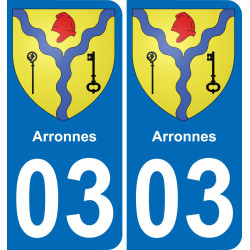 03 Arronnes adesivo piastra di registrazione city