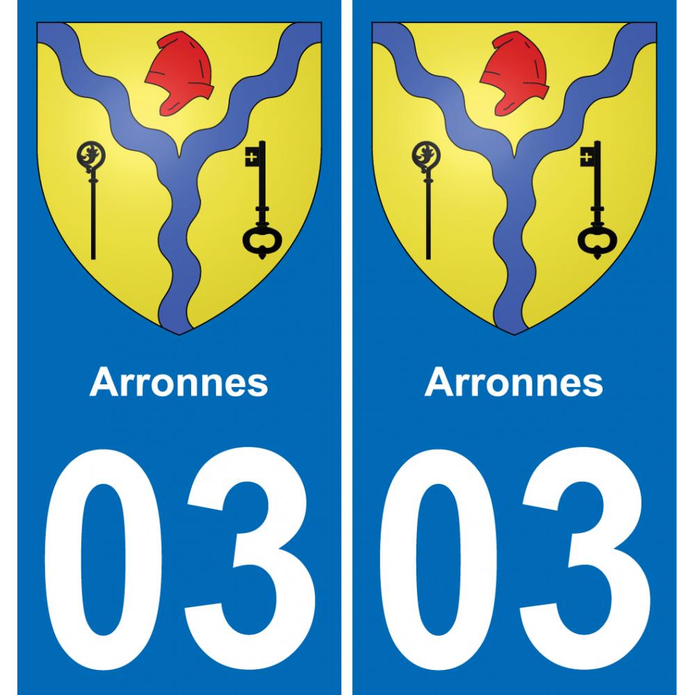 03 Arronnes adesivo piastra di registrazione city