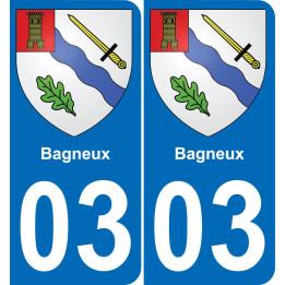 03 Bagneux sticker plate registration city