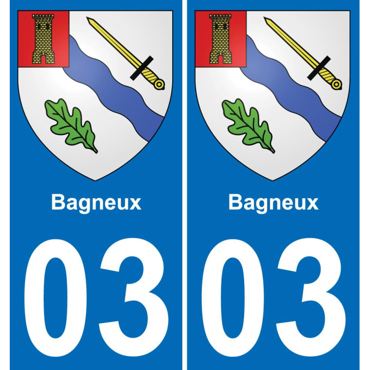 03 Bagneux sticker plate registration city