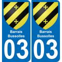 64 Pau autocollant sticker plaque immatriculation auto ville