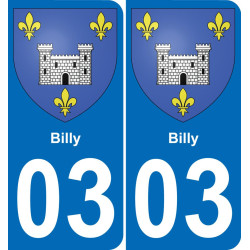 03 Billy adesivo piastra di registrazione city