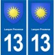 13 Lançon-Provencen blason ville autocollant plaque sticker