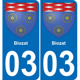 03 Biozat placa etiqueta de registro de la ciudad