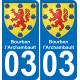 03 Bourbon-l'Archambault sticker plate registration city