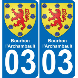 03 Bourbon-l'Archambault-aufkleber plakette ez stadt