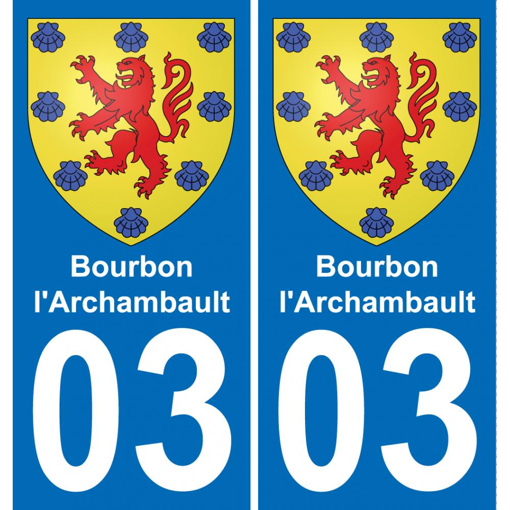 03 Bourbon-l'Archambault adesivo piastra di registrazione city