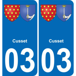 03 Cusset sticker plate registration city