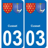 03 Cusset adesivo piastra di registrazione city
