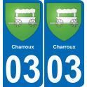 03 Charroux-aufkleber plakette ez stadt