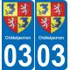 03 Châtelperron-aufkleber plakette ez stadt