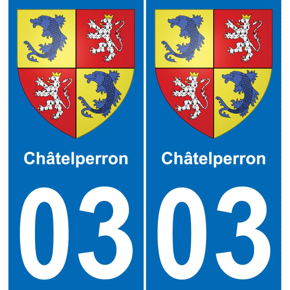 03 Châtelperron-aufkleber plakette ez stadt