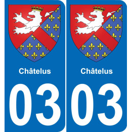 03 Châtelus-aufkleber plakette ez stadt