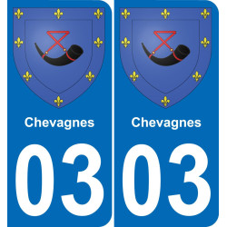 03 Chevagnes-aufkleber plakette ez stadt