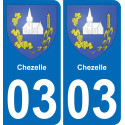 03 Chezelle adesivo piastra di registrazione city