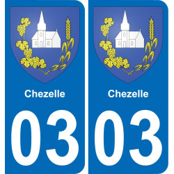 03 Chezelle-aufkleber plakette ez stadt