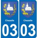 64 Pau autocollant sticker plaque immatriculation auto ville