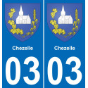 03 Chezelle adesivo piastra di registrazione city