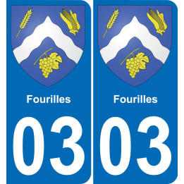 03 Fourilles sticker plate registration city