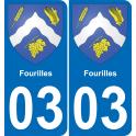 03 Fourilles-aufkleber plakette ez stadt