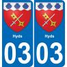 64 Pau autocollant sticker plaque immatriculation auto ville