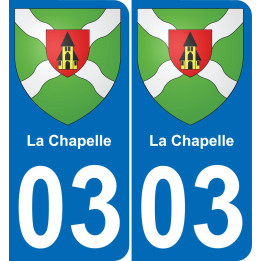 03 La Chapelle placa etiqueta de registro de la ciudad